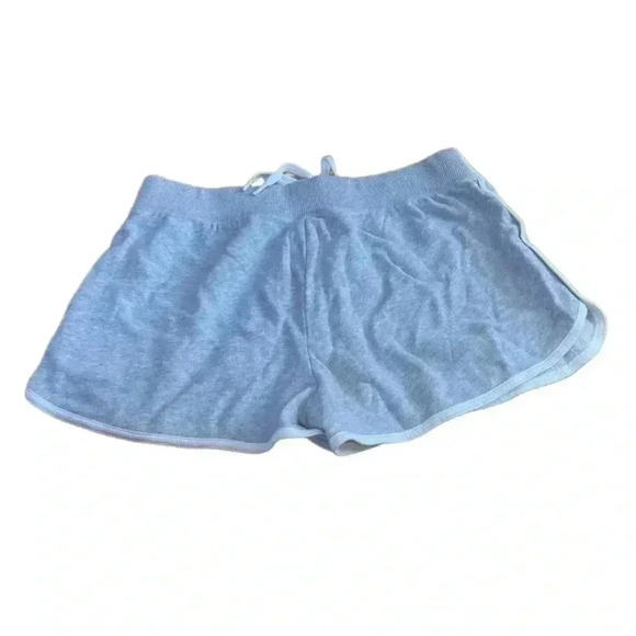 Aerie Offline Shortie Short Tie Up Elastic Waistband Gray Striped Size Medium - Picture 2 of 3